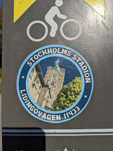 Street sticker Stockholm C STOCKHOLMS STADION LIDINGOVAGEN 11433