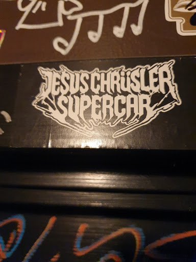 Street sticker Stockholm JESUSCHR&Uuml;SLER SUPERCAR