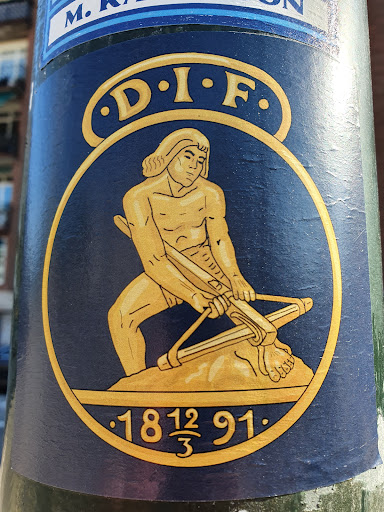 Street sticker Stockholm DIF 1891