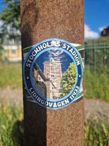 Street sticker STOCKHOLMS STADION LIDINGOVAGEN 11433