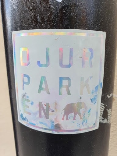 Street sticker DJUR PARK EN