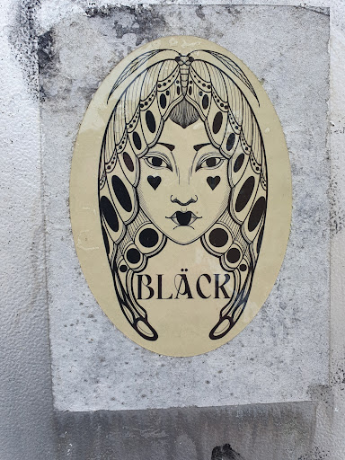 Street sticker BL?CK