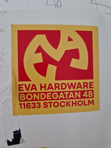 Street sticker Stockholm EVA HARDWARE BONDEGATAN 48 11633 STOCKHOLM