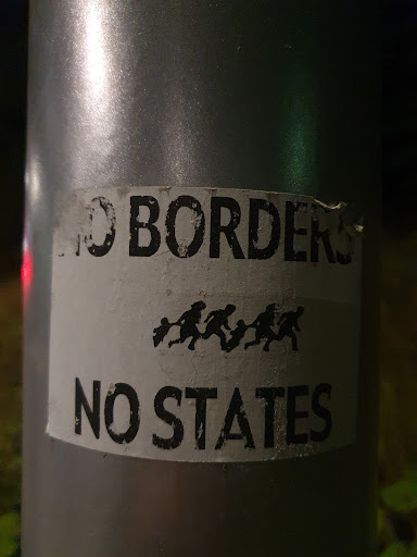 Street sticker No border, no states