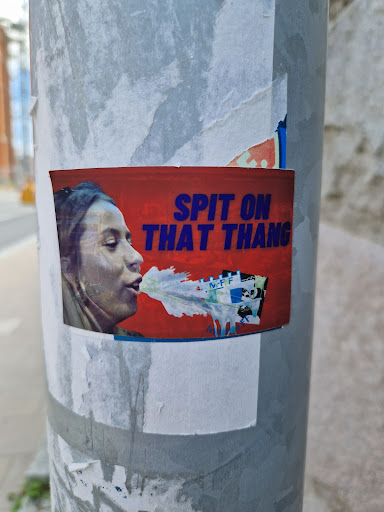 Street sticker SPIT ON THAT THANG M.F.F