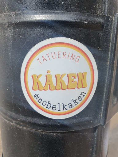 Street sticker Stockholm TATUERING K&Aring;KEN @nobelken