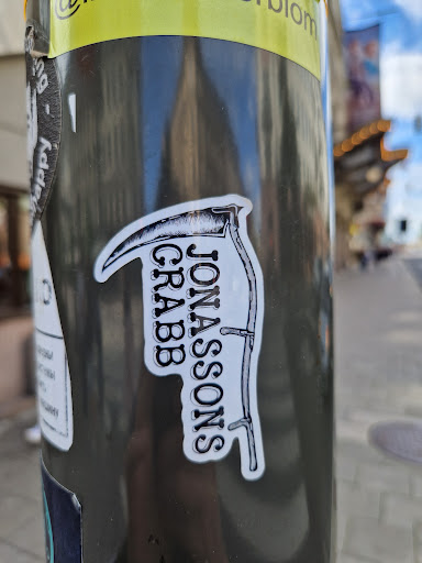 Street sticker Stockholm JONASSONS Bys GRABB