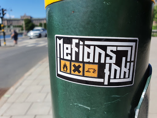 Street sticker Mefians ink