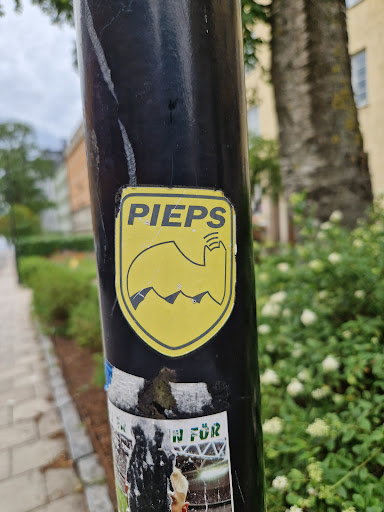 Street sticker Stockholm PIEPS