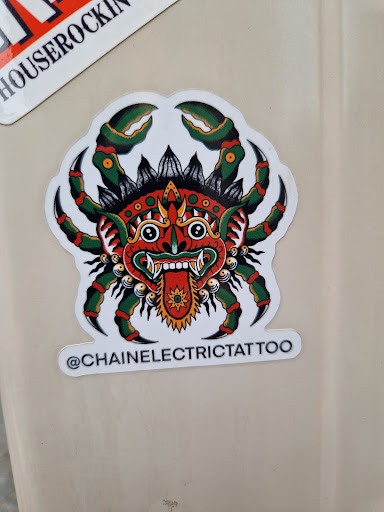 Street sticker @CHAINELECTRICTATTOO