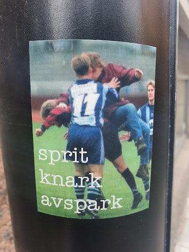 Street sticker Stockholm sprit knark avspark