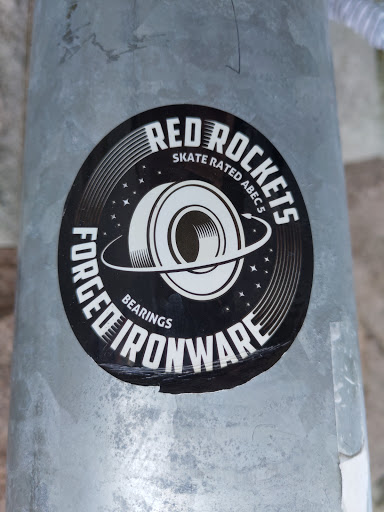 Street sticker Stockholm Red rockers skate rated ABEC 5 Bearings forged ironware