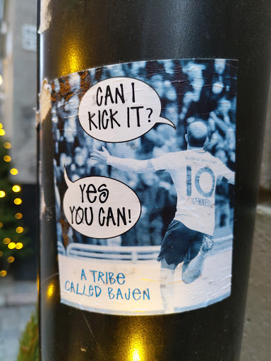 Street sticker Stockholm CAN I KICK IT? 10 Yes you can! A tribe called bajen