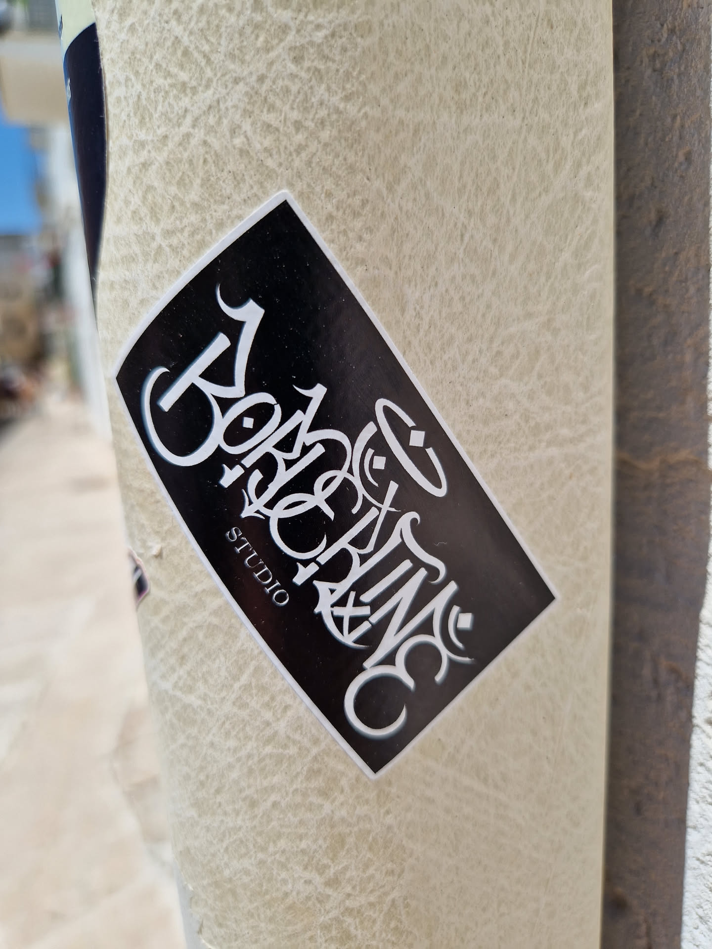 Black and white sticker with the text "Bohemian Studio" in a stylized script font.