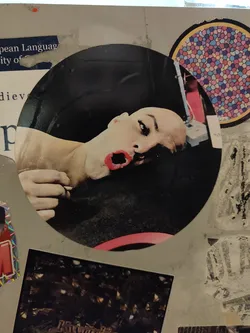 The sticker showcases a captivating close-up shot of a bald person with their mouth wide open, creating an intense and dramatic visual. The image is striking and leaves a lasting impression. 